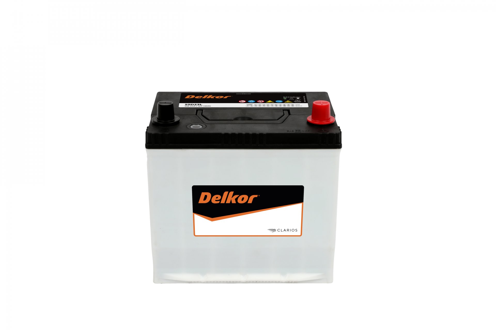 แบตเตอรี่ Delkor 55D23L (Sealed Maintenance Free Type) 12V 60Ah
